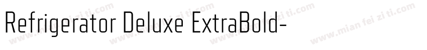 Refrigerator Deluxe ExtraBold字体转换